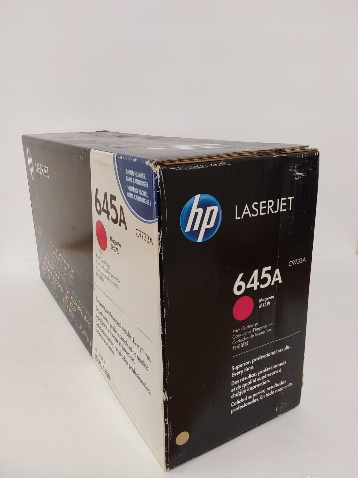 HP 645A Magenta Toner Cartridge LaserJet 5500 (C9733A) Damaged Box