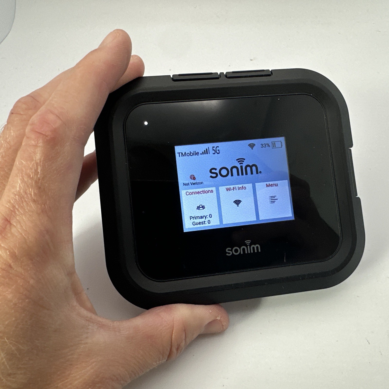 Sonim H500 5G Mobile Hotspot Modem Wi-Fi 6E 1Gbps Verizon Unlocked T-Mobile Nice
