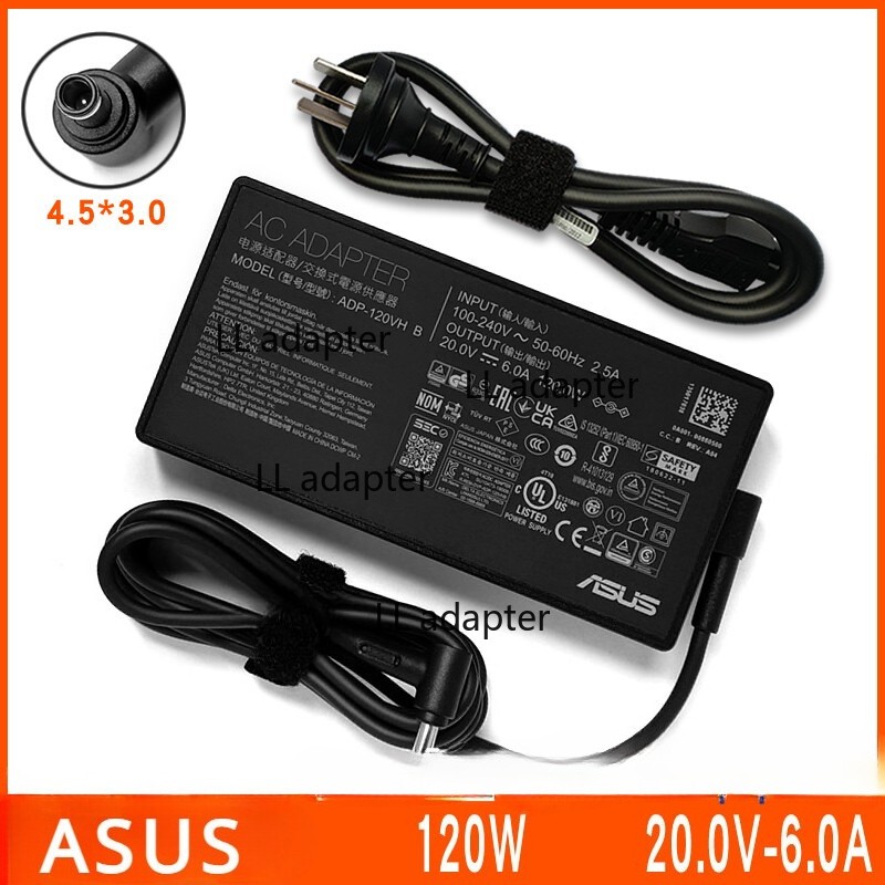 ADP-120VH B - Genuine ASUS AC Adapter Charger 20V 6A 120W 4.5x3.0MM