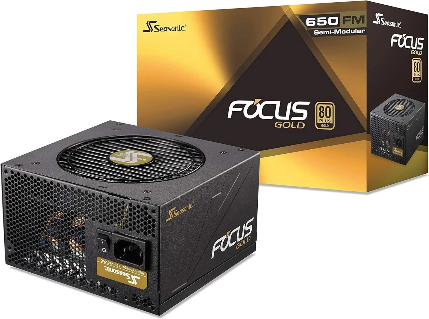 Seasonic FOCUS GM-650, SSR-650FM 650W 80+ Gold Semi-Modular ATX power supply PSU