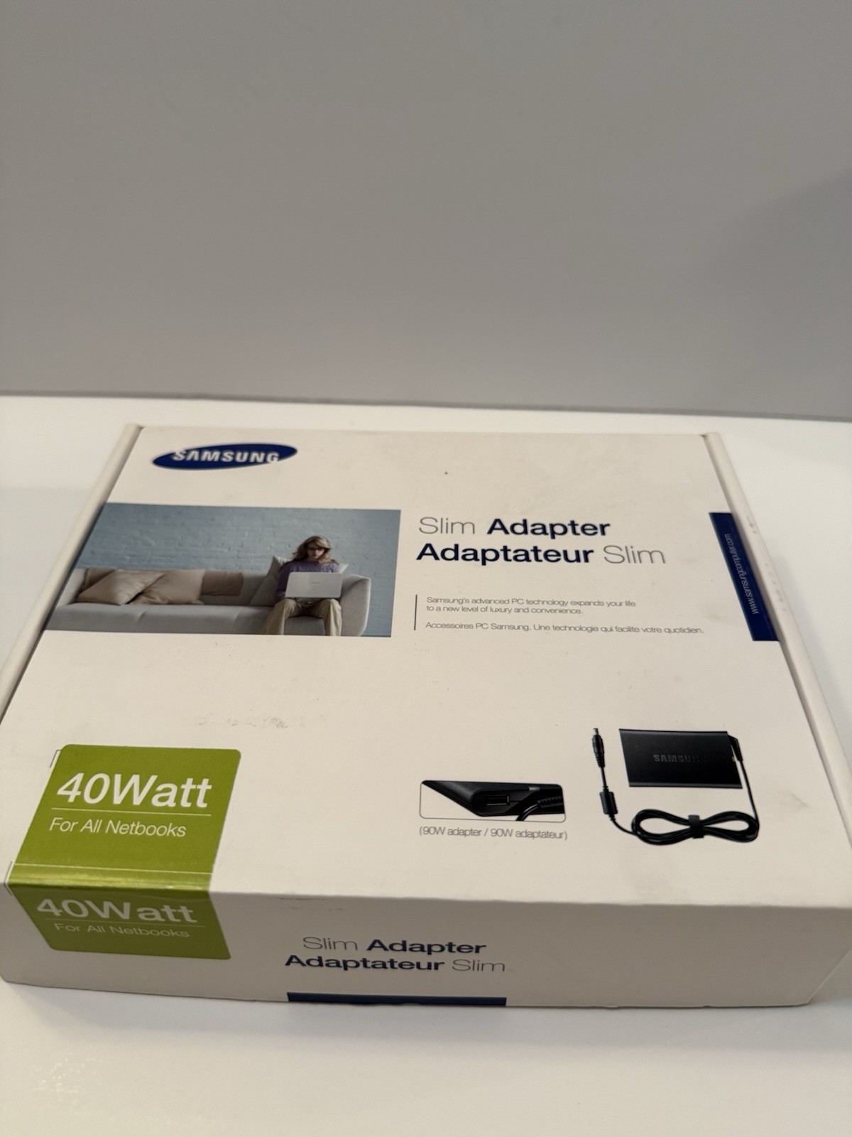 Samsung 19V 2.1A Slim Power Adapter PA-1400-24 Laptop Charging Cable 40W NEW