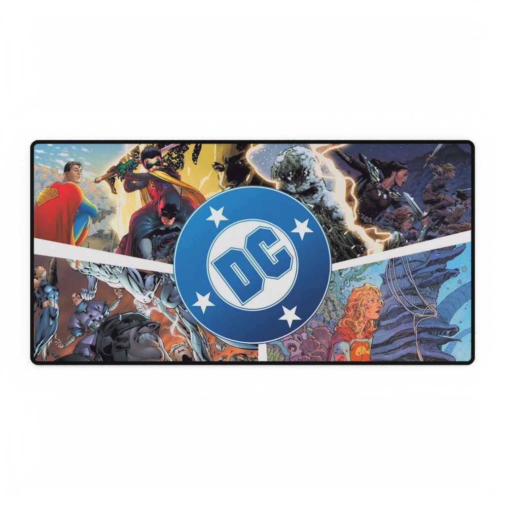 DC Comics Logo Superheroes Collage Gaming Mouse Pad Desk Mats