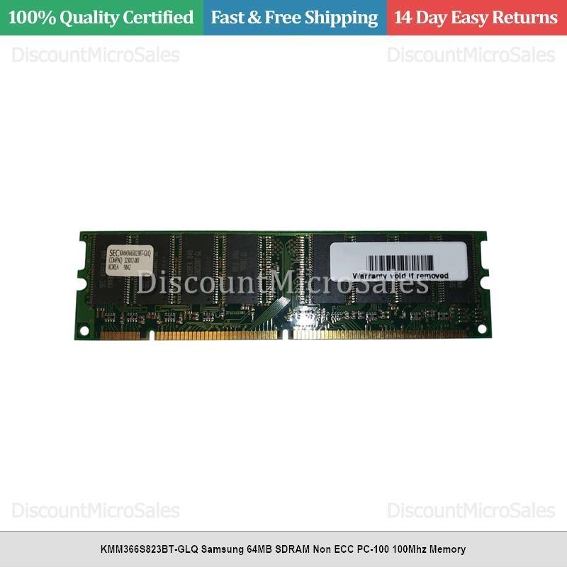 KMM366S823BT-GLQ Samsung 64MB SDRAM Non ECC PC-100 100Mhz Memory
