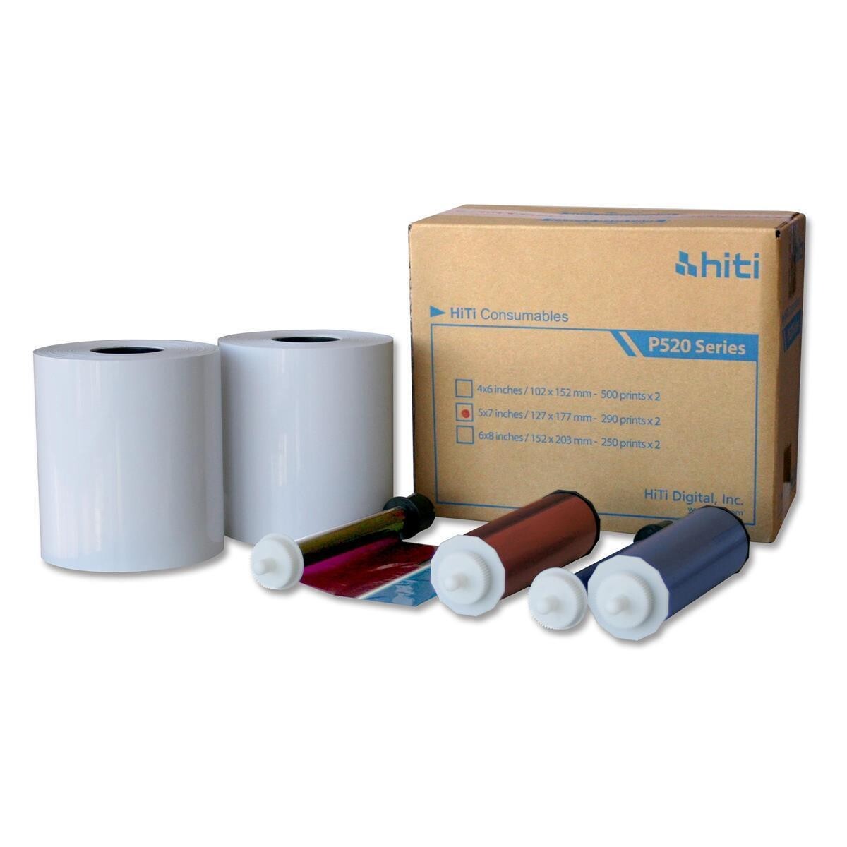 HiTi 5x7" Media Pack for P520L & P525L Printers (2 Rolls, 580 Prints)