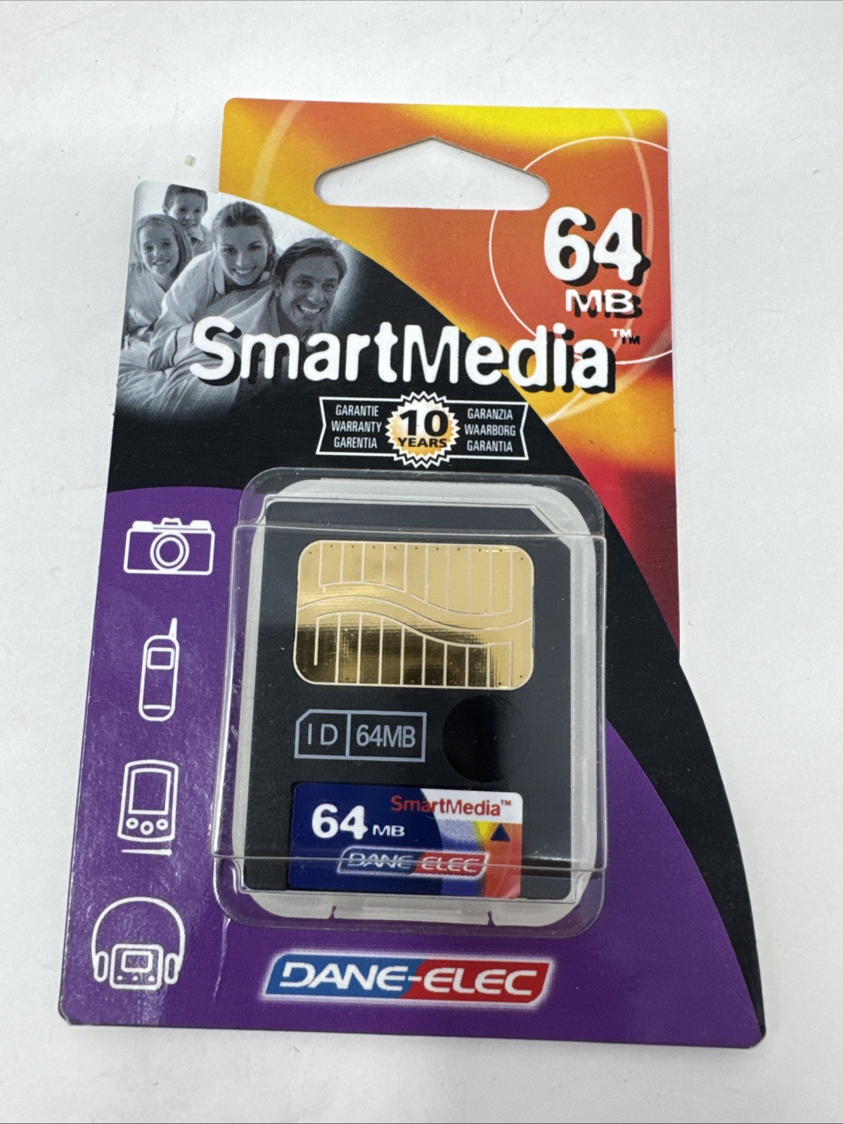 64 MB MEG SMART MEDIA SM MEMORY CARD DANE-ELEC UNFORMATTED BRAND NEW IN BOX