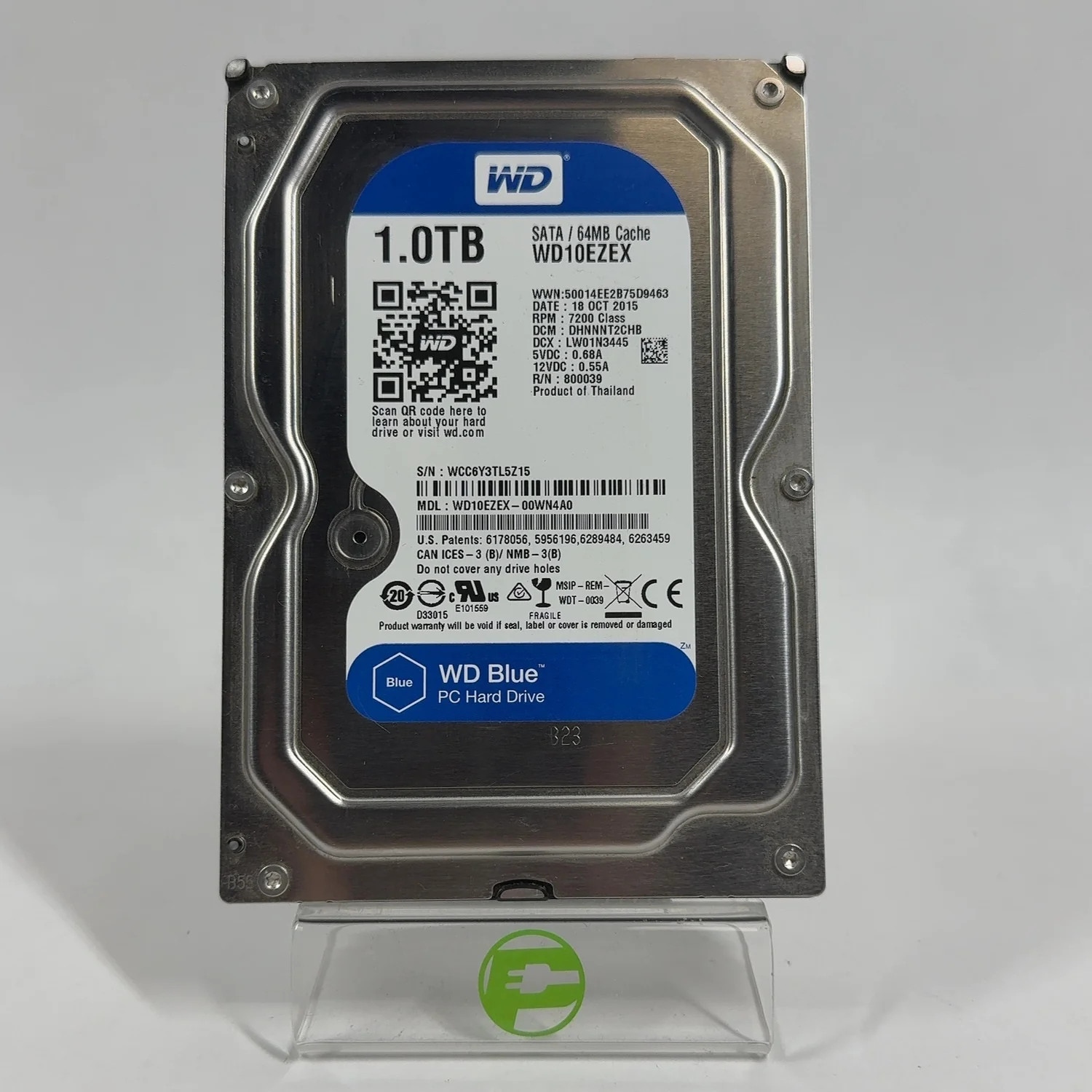 Western Digital WD 3.5" Blue 1TB SATA III 6Gbps HDD WD10EZEX