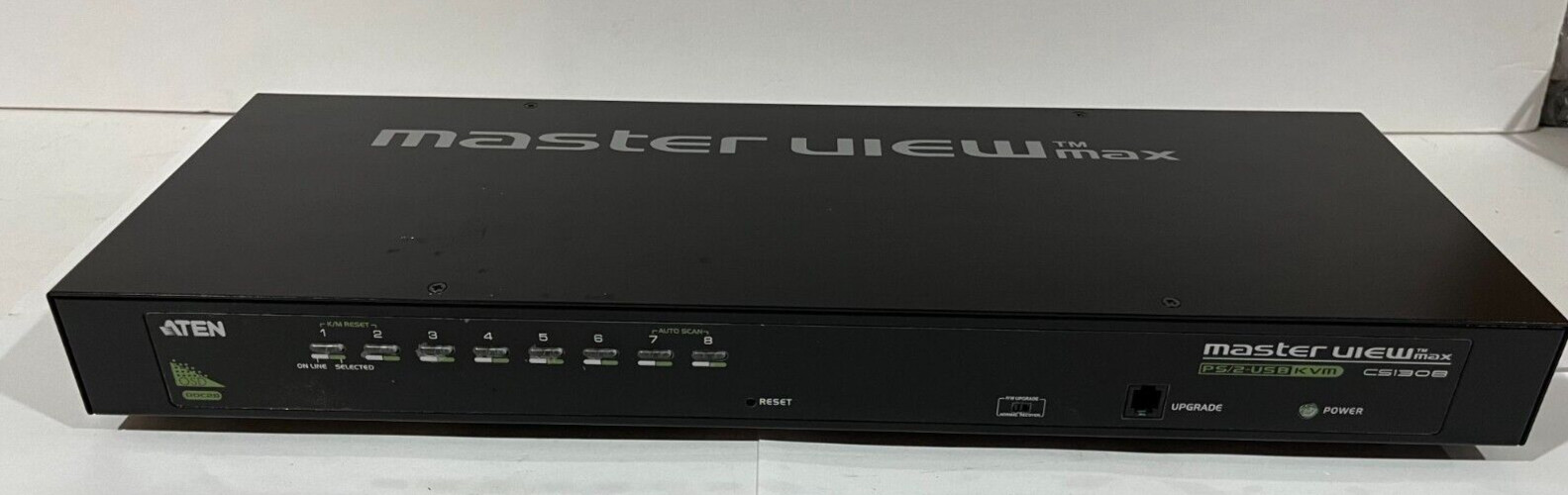 ATEN MasterView Max CS1308 PS/2-USB KVM 8-Port Switch, no power adapter