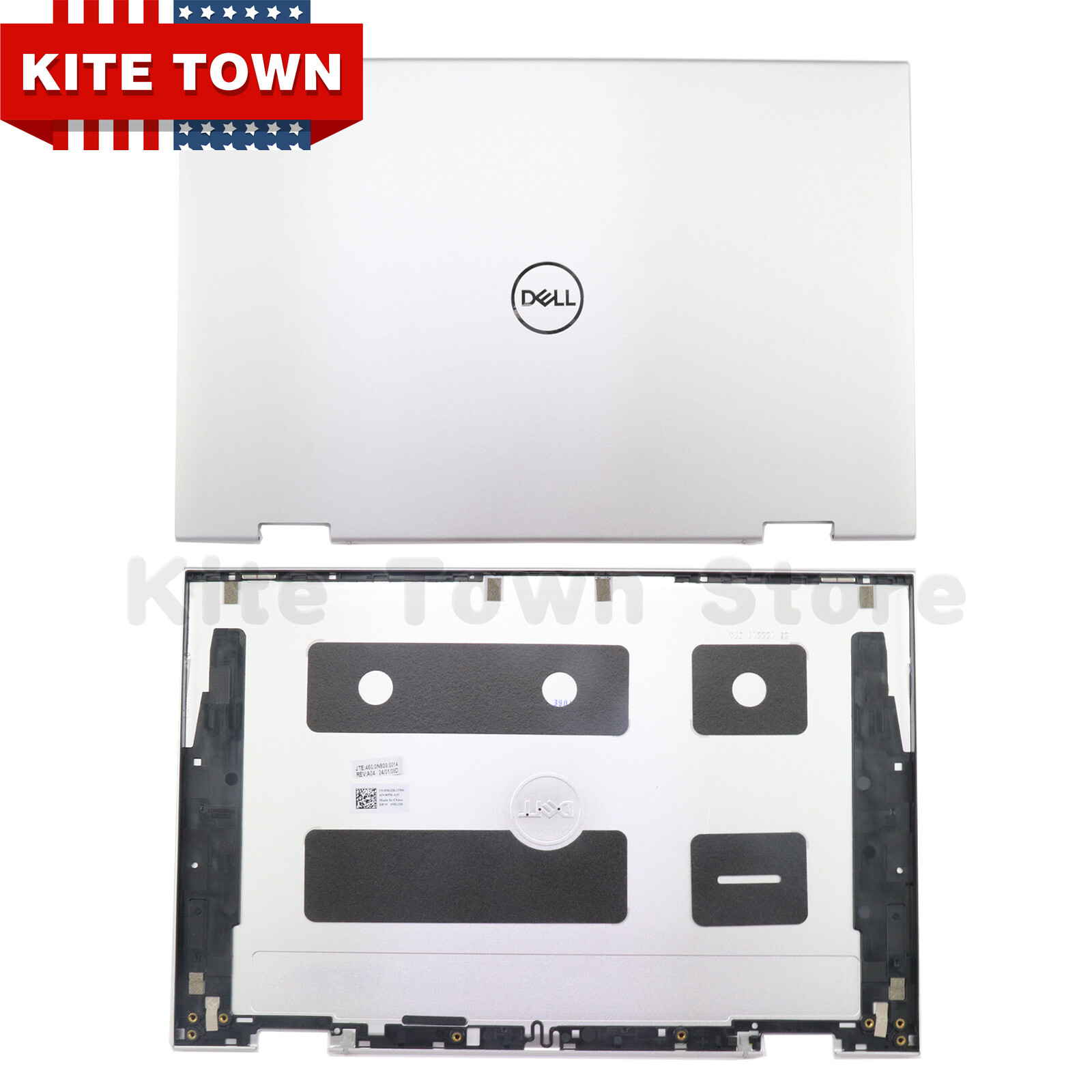 New For Dell Inspiron 5410 7415 2-in-1 LCD Back Cover 0NRGDR NRGDR Silver USA
