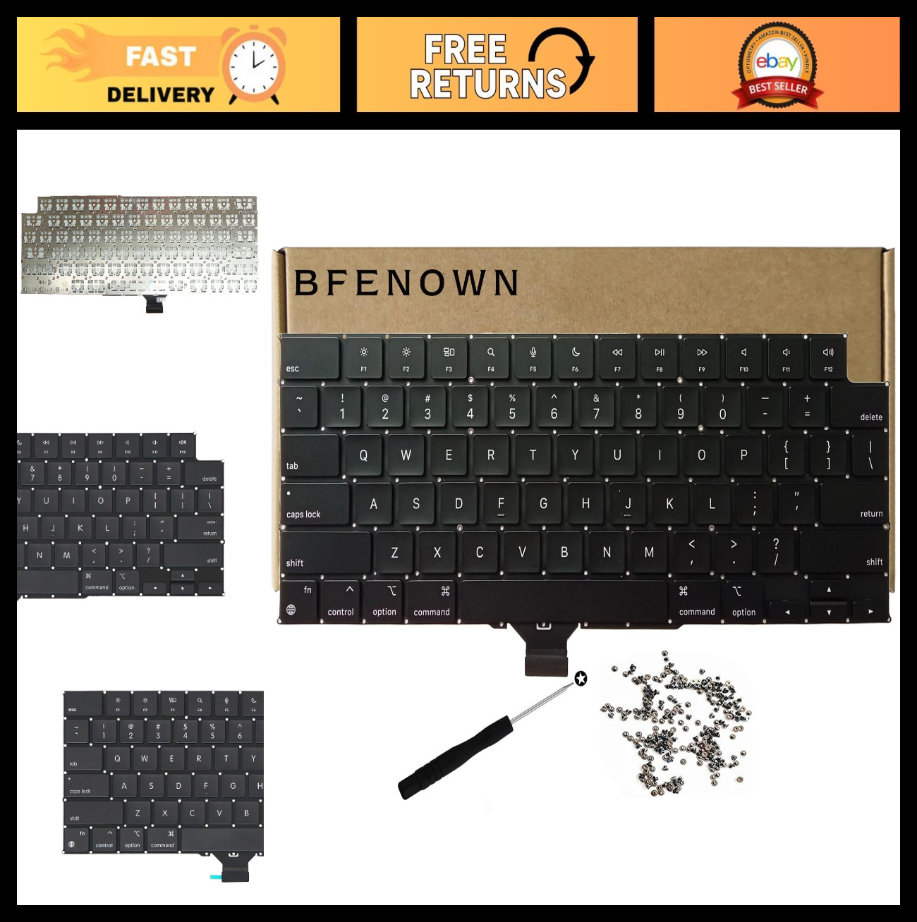 US Keyboard Replacement for MacBook Pro 14/16 inch M1 M2 M3 M4 M5 Retina 2021-20