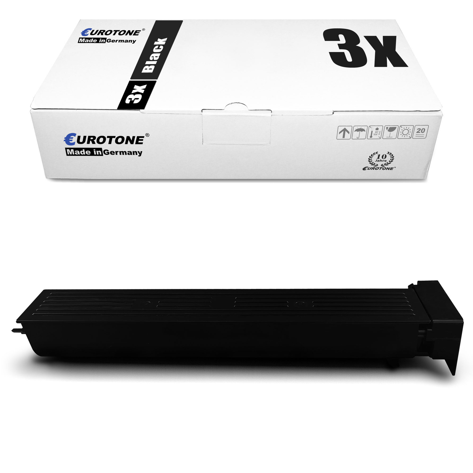 3x Eco Toner BLACK replaces Konica Minolta TN-613K