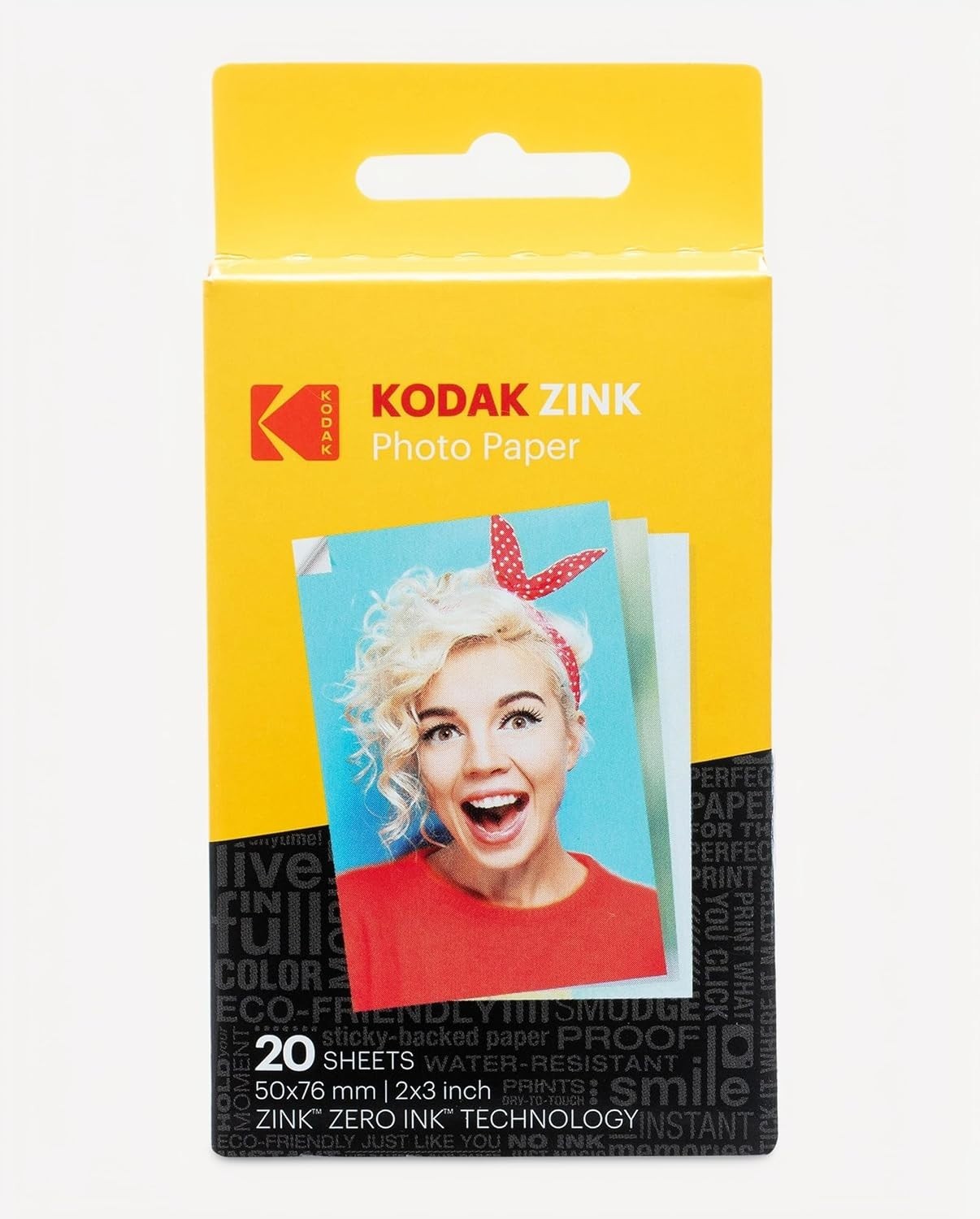 Vibrant 2x3 Sticky ZINK Photo Paper - 20 Lifeproof Sheets for Lasting Memories