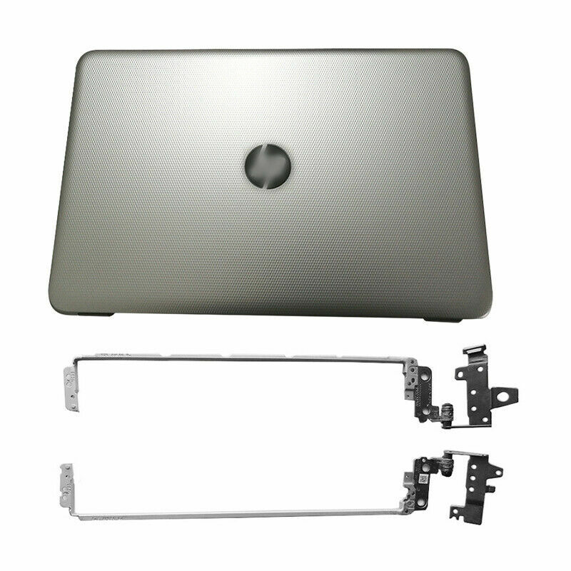 New for HP 15-AC 15-AF 15-AY 15-BA 250 G4 Silver Top Lid LCD Back Cover+Hinges