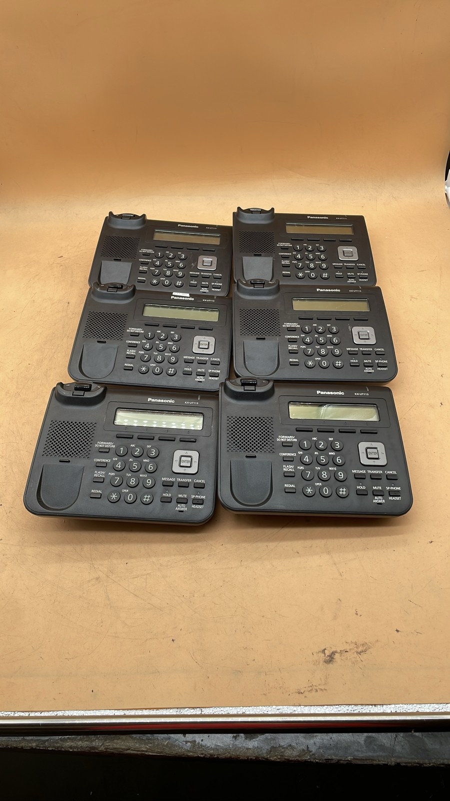 Panasonic KX-UT113-B SIP Business IP VoIP Office Telephone Base Unit Lot of 6