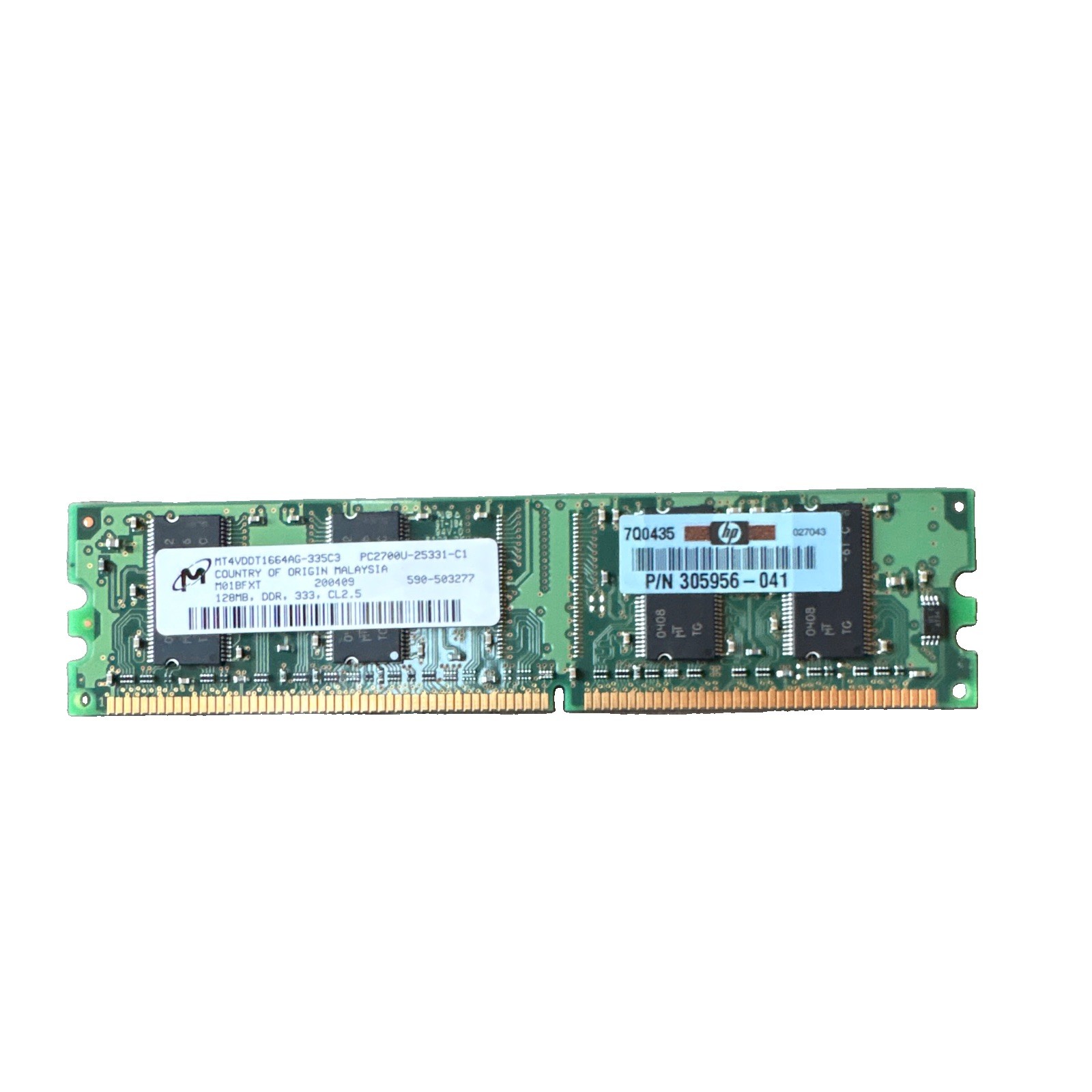 HP (305956-041) 128MB DDR SDRAM PC2700U 184-Pin DIMM