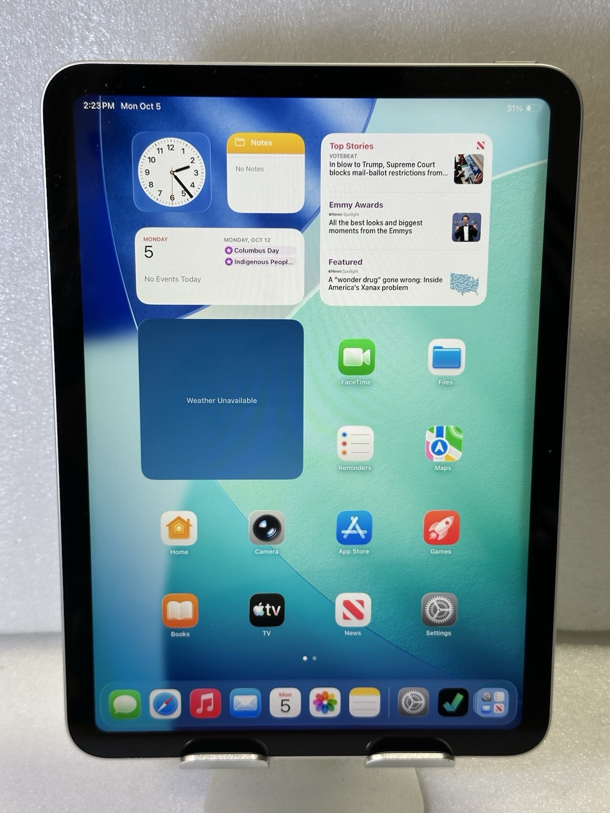 Apple iPad (10th Generation) A2696 64GB, Wi-Fi, 10.9 in - Silver #E8.100-107