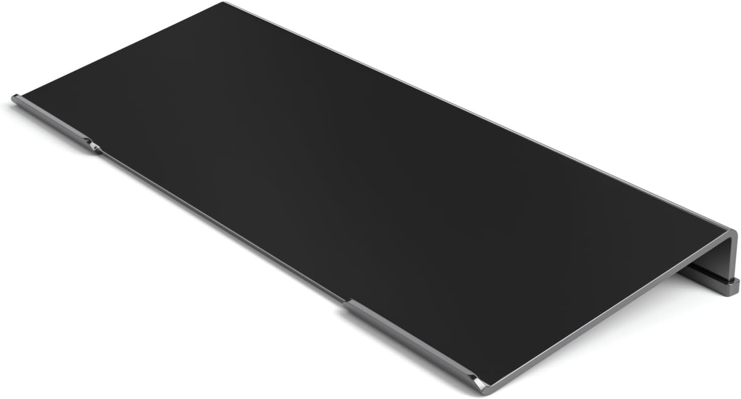 Ergonomic Computer Keyboard Stand - Black Acrylic Keyboard Riser Tilted Keybo...
