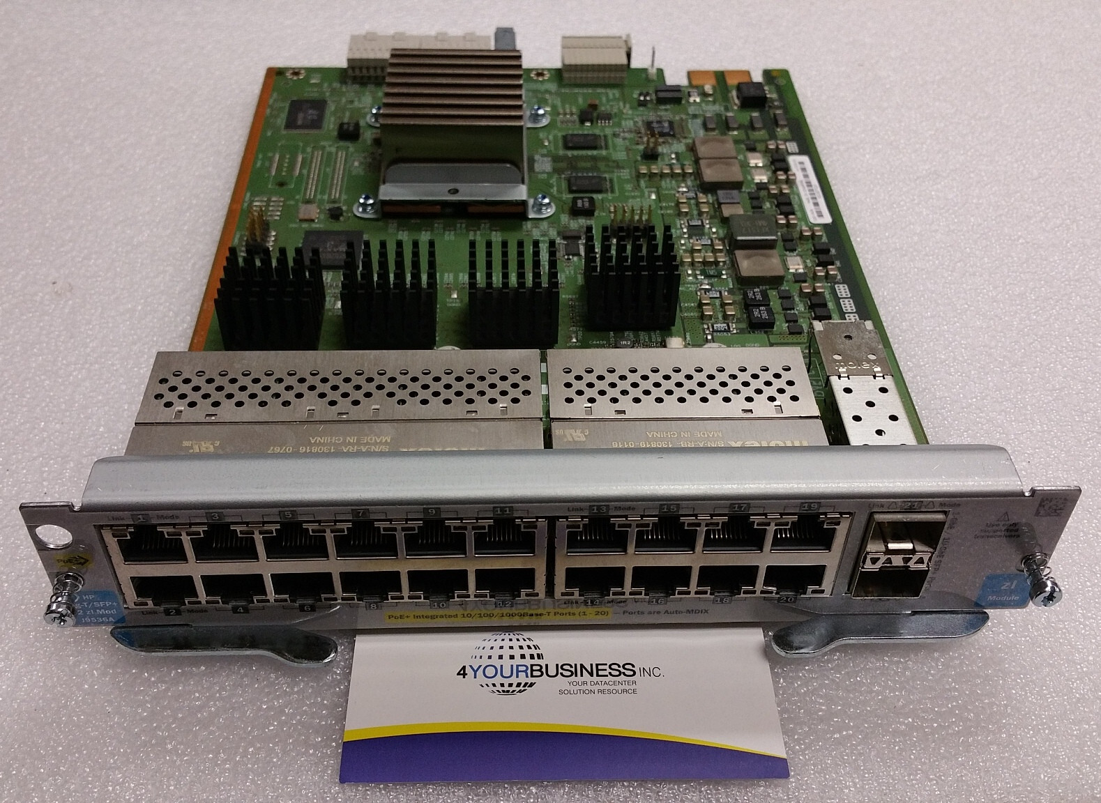 J9536A HP Procurve 20-port Gig-T PoE+/2-port 10GbE SFP+ v2 zl Module 5406zl 5412