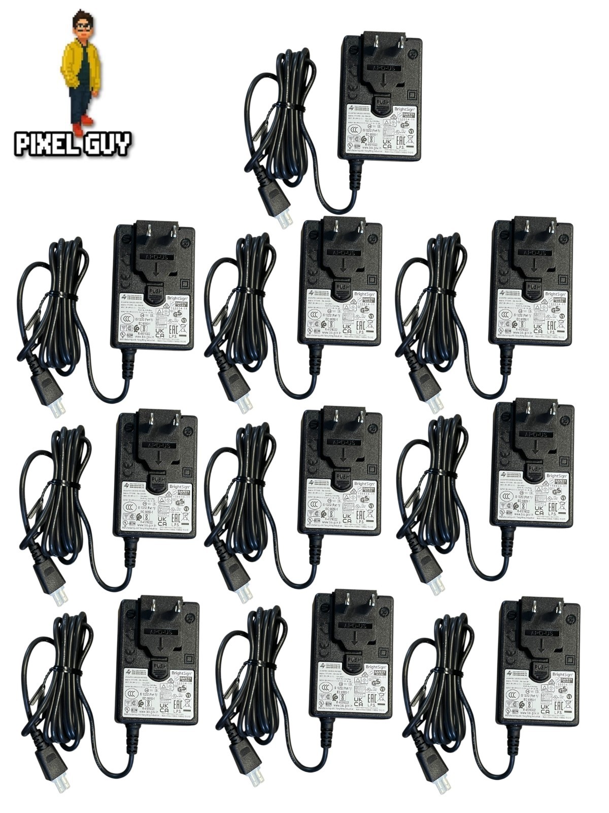 Lot of 10 APD Oem Genuine Asia Power Device BrightSign WA-36A12R 12V 3A 36W