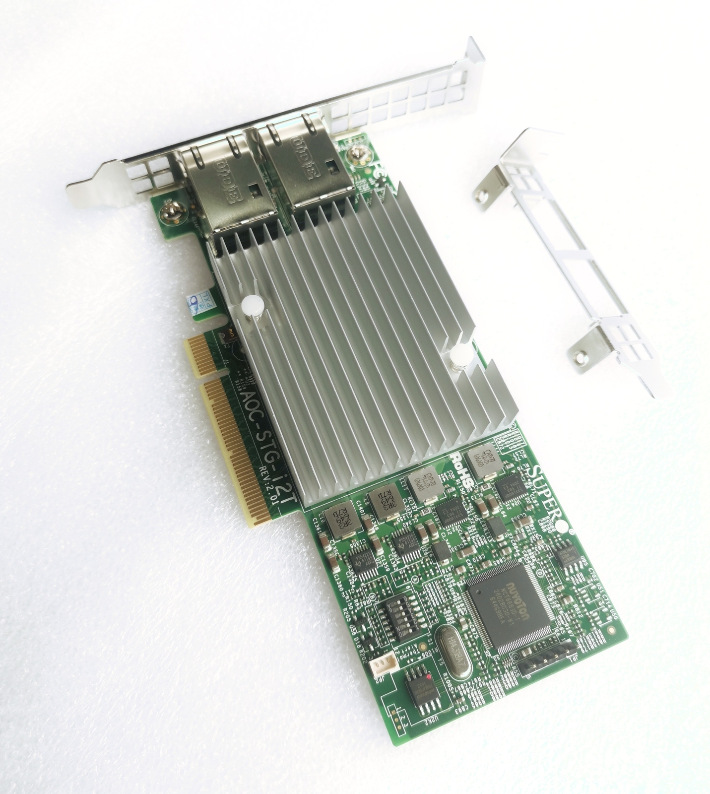 SUPERMICRO AOC-STG-I2T 2-PORT RJ45 10GbE NETWORK ADAPTER CARD (INTEL X540-T2)