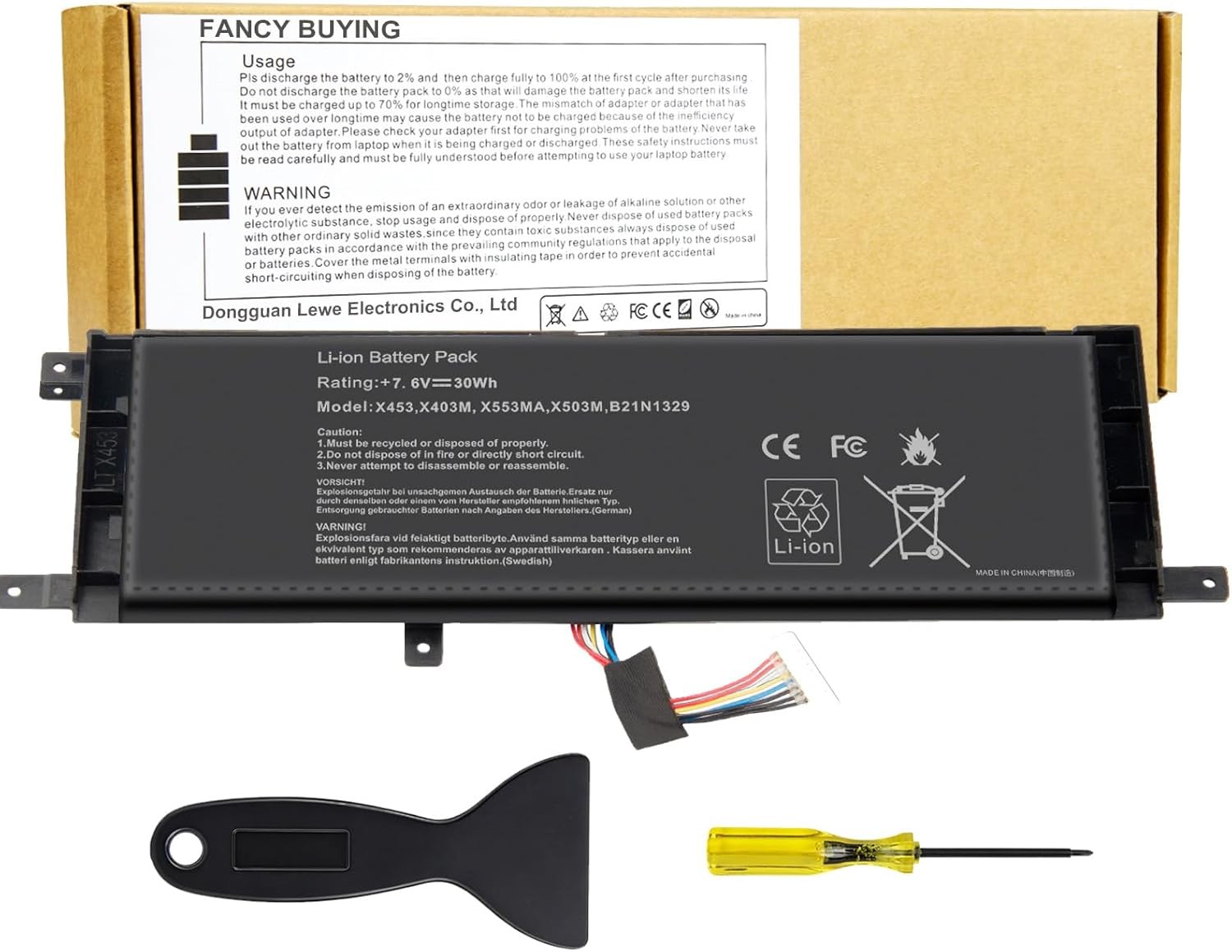 New B21N1329 Laptop Battery for Asus X403 X403M X403MA X503M X502CA X453 X453M