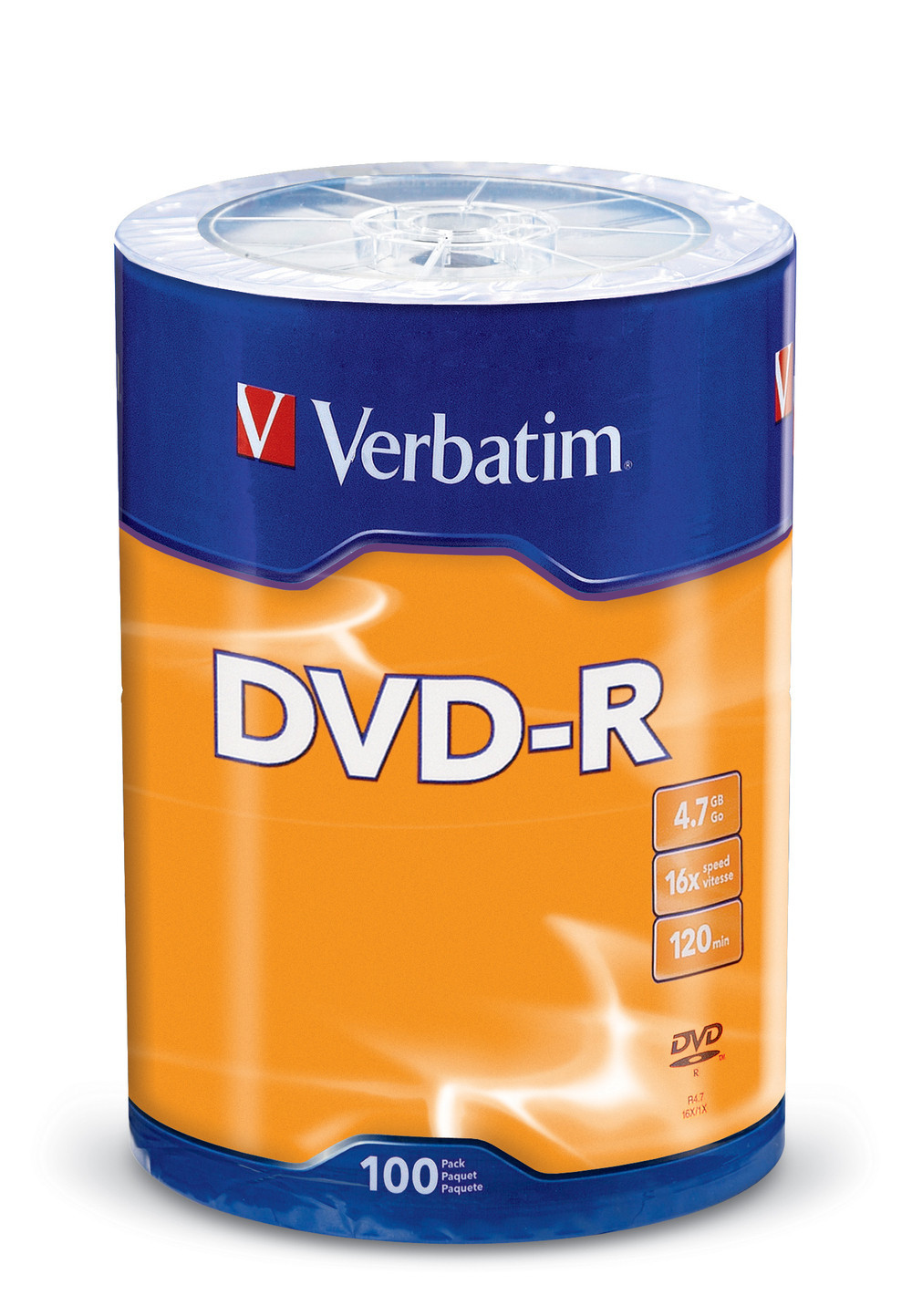 400 VERBATIM 16X DVD DVD-R 4.7GB Branded/ Logo Media Disc 96525