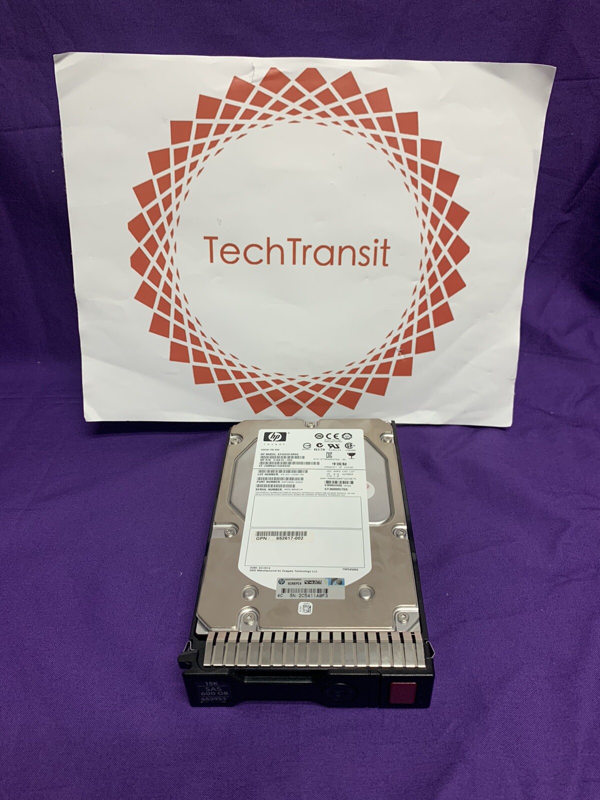 HP EF0600FARNA 516810-003 600GB 3.5" 15K DP SAS Hard Drive G8