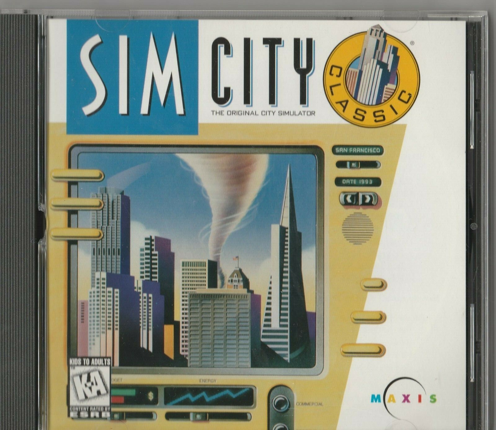 Sim City Classic for Windows 3.1 by Maxis ~ San Francisco ~ 1997 ~ CD-ROM