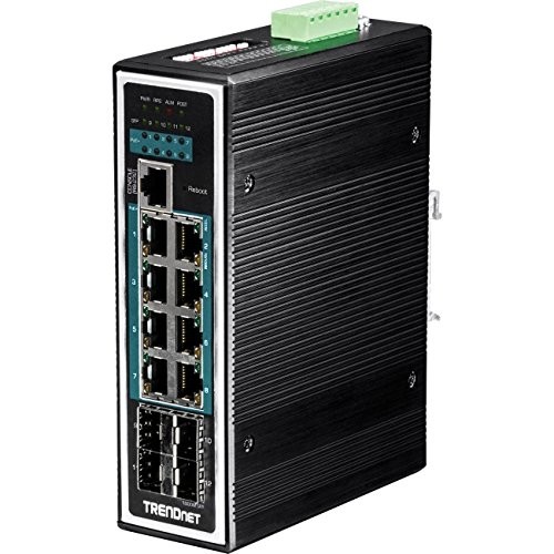 Trendnet TIPG1284i 12-Port Industrial Gigabit PoE+ Switch