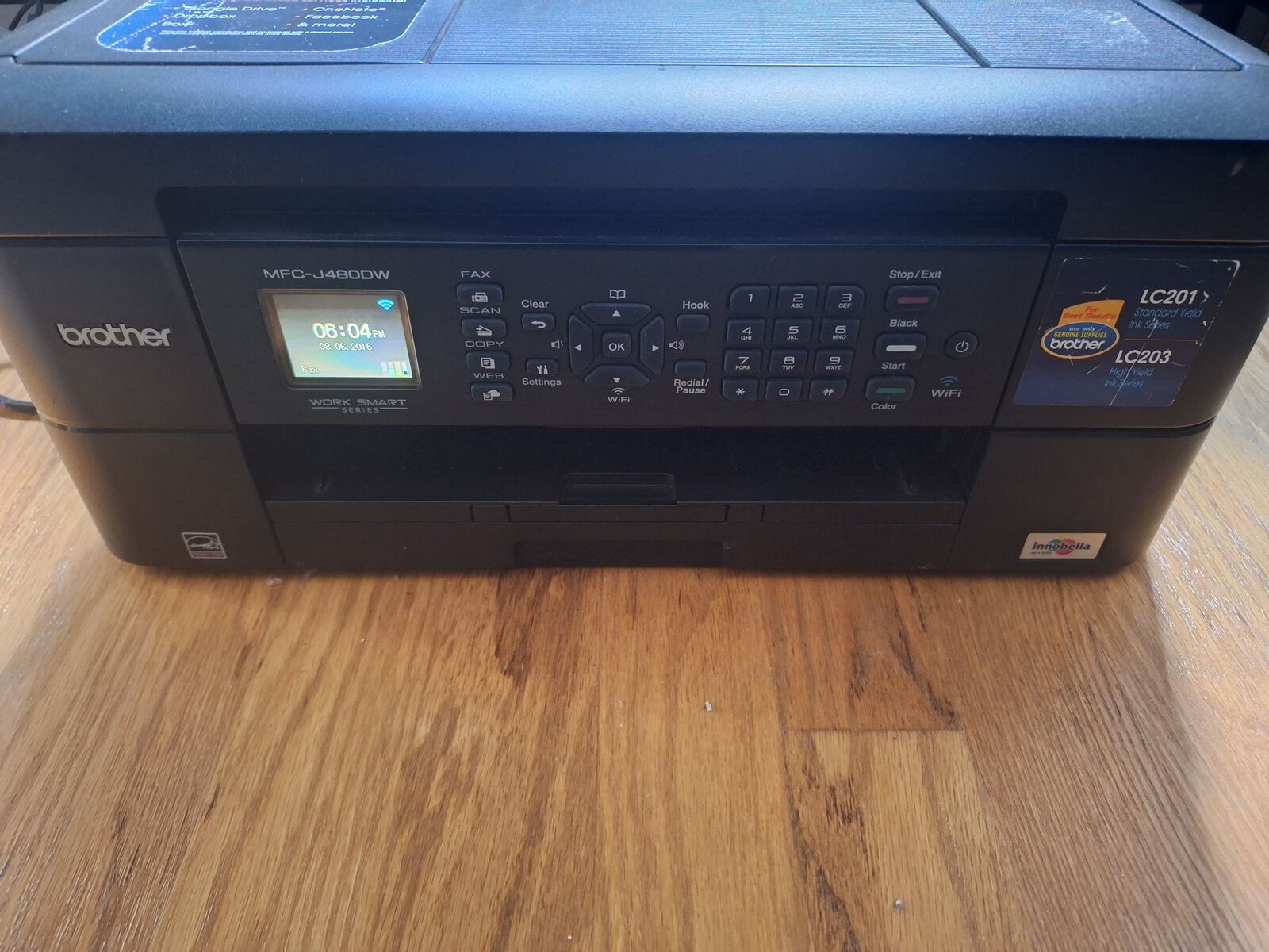 Brother MFC-J480DW All in One Inkjet Printer Scanner Copier Working