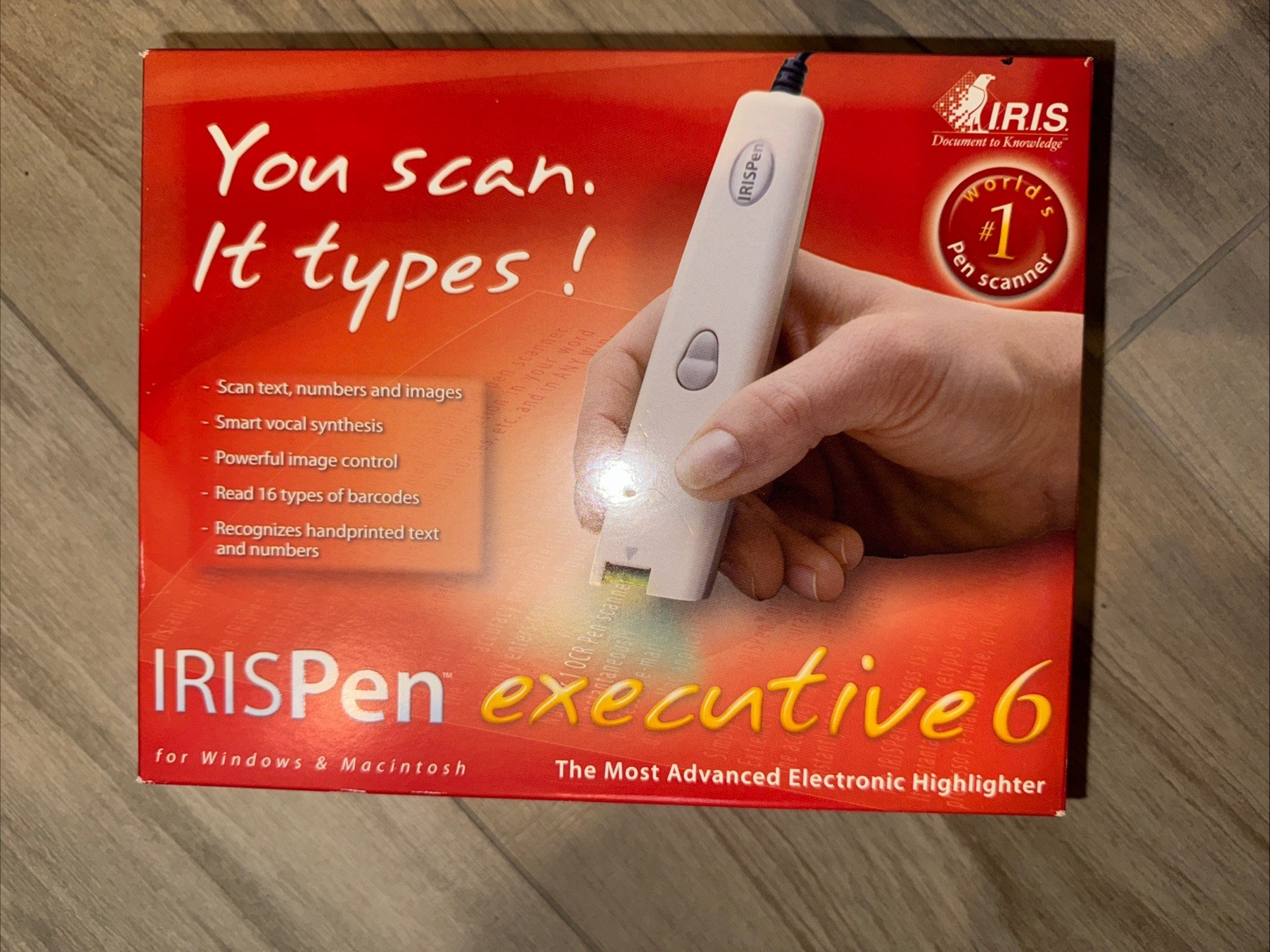 Iris Pen Executive 6 Electronic Scanner Highlighter Windows & Mac PC USB
