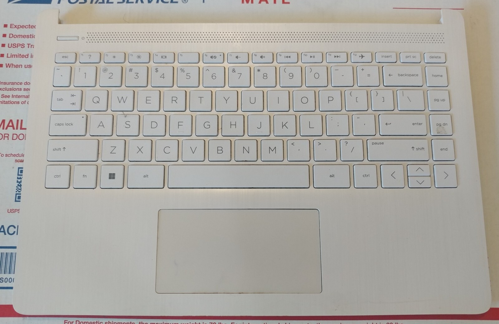 Genuine HP 14S-DQ 14S-FQ Palmrest Cover Keyboard White L61508-031