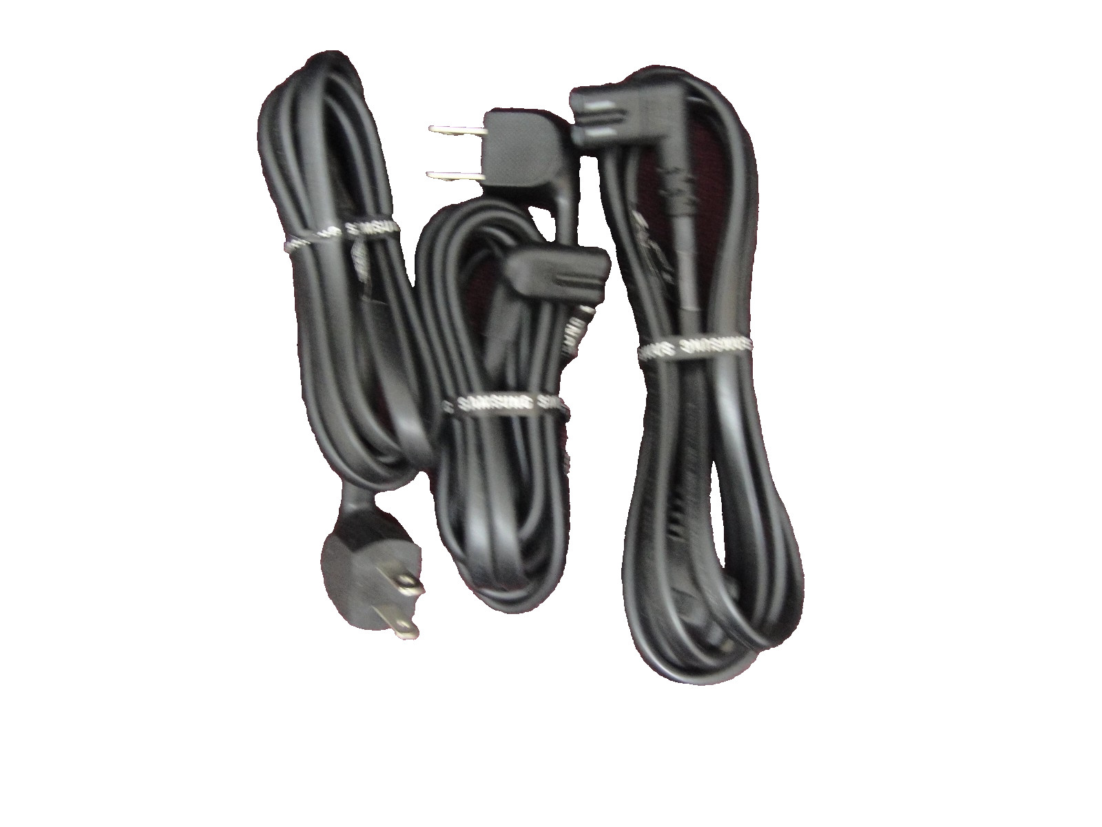 3 x Genuine  Power Cord L Shaped right angle for Samsung TV Sound bar subwoofer
