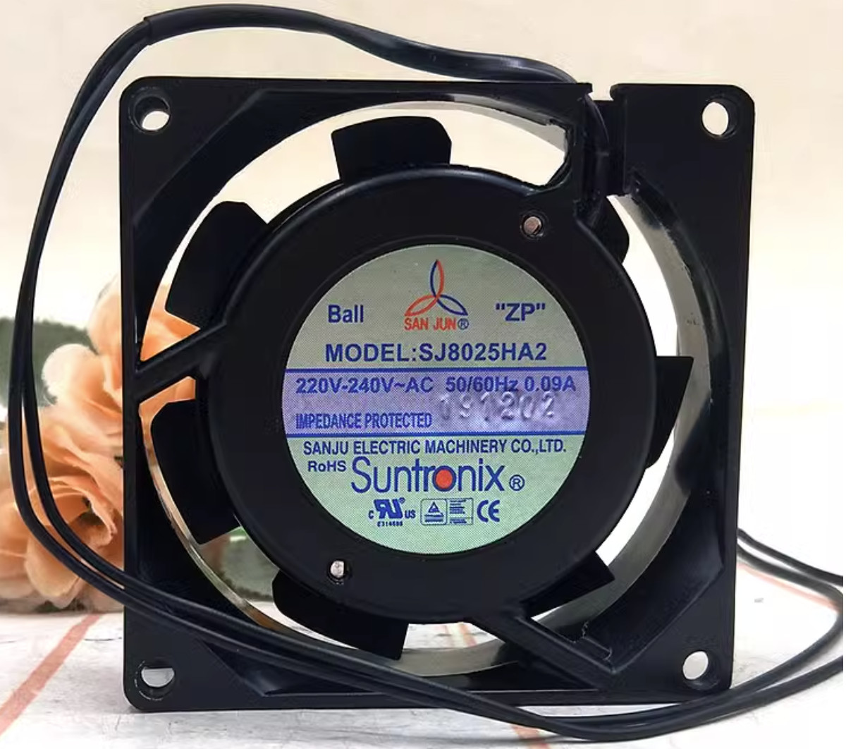 1Pc SANJUN SJ8025HA2 220V 8025 Dual Ball Industrila Cabinet Cooling Fan amk