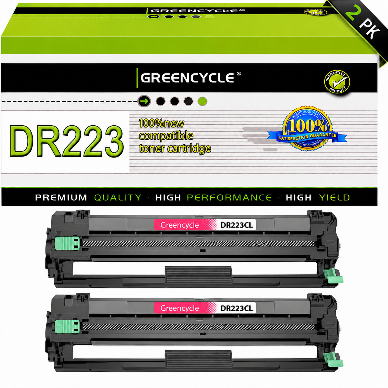 2PK Compatible Drum Unit DR223CL DR223 Magenta Drum For Brother MFC-L3750CDW