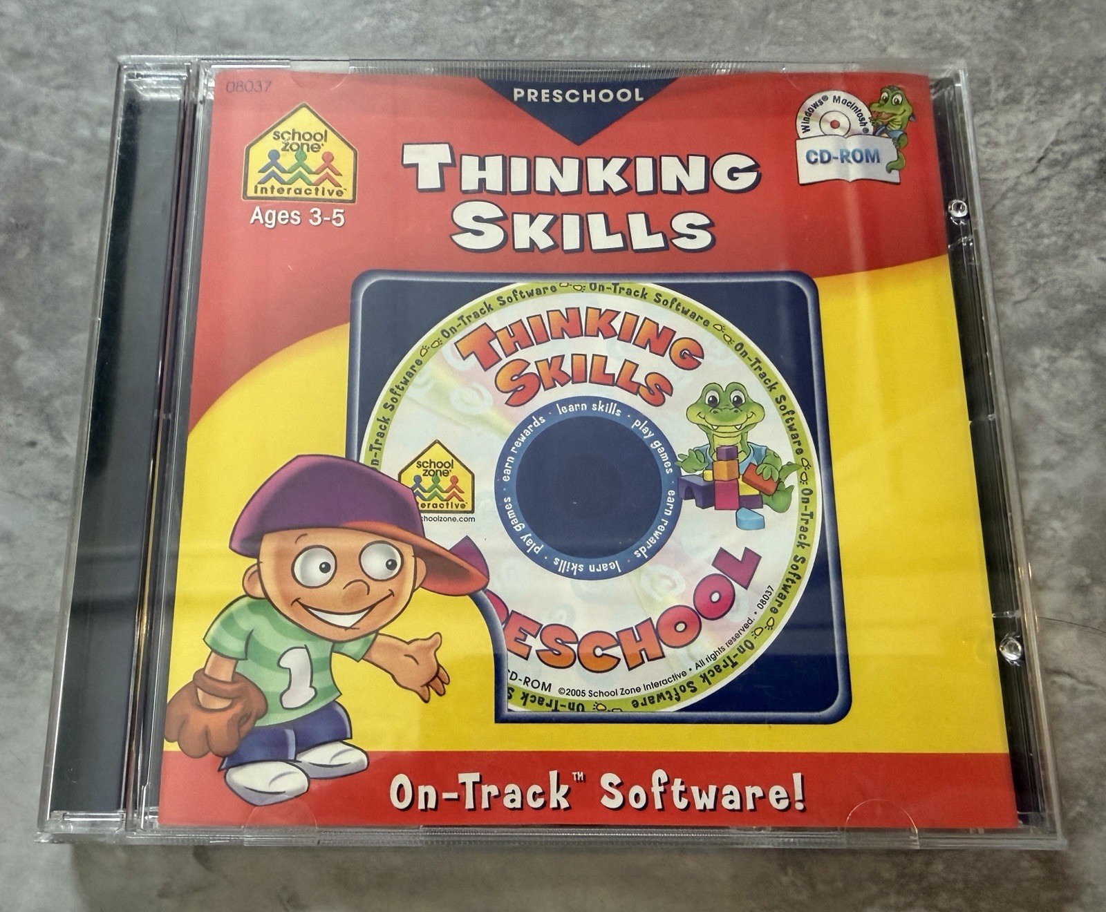 Thinking Skills Preschool PC CD Rom On Track Software Rare 2003