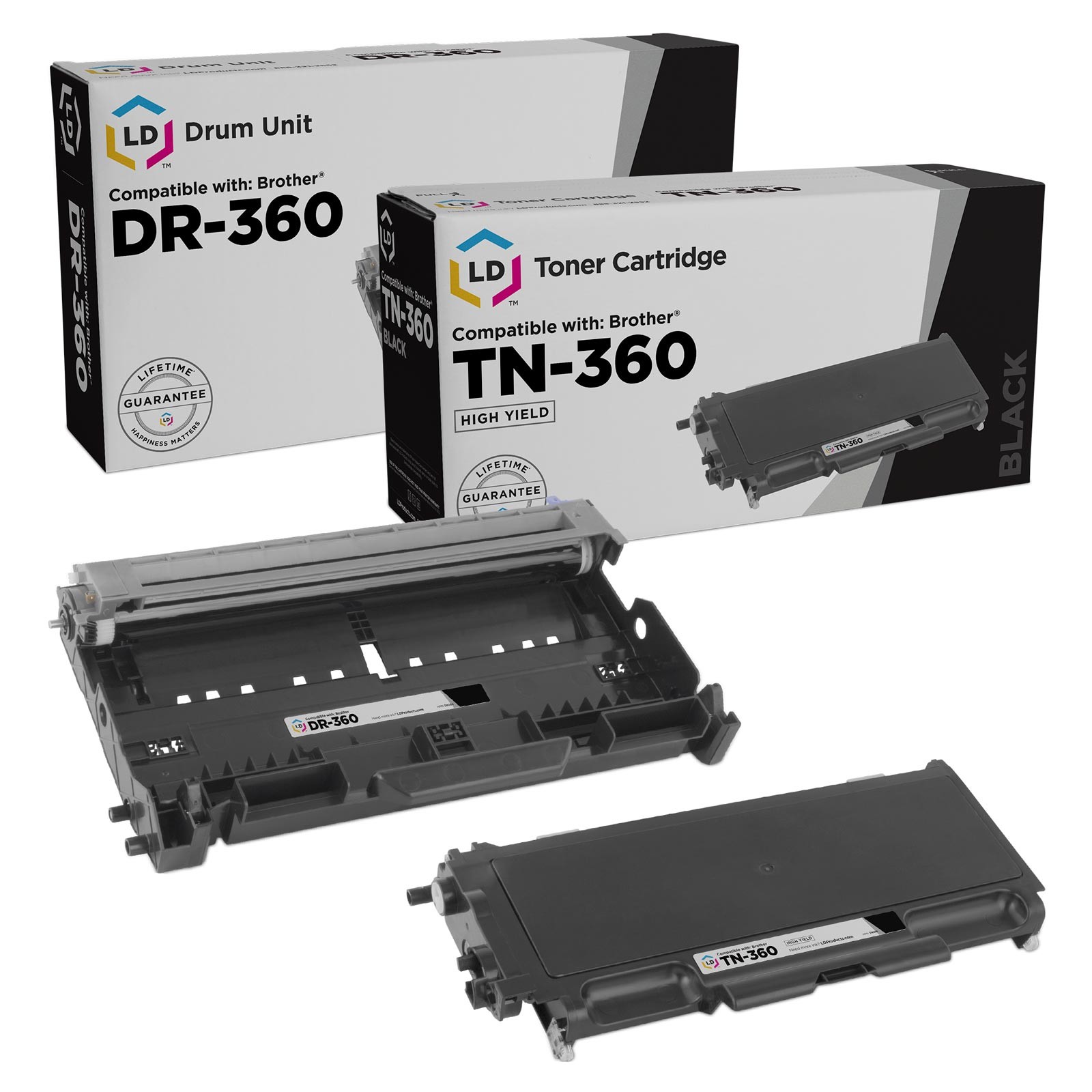 LD For Brother TN360 DR360 Combo DCP7030 DCP7040 DCP7045N HL2140 HL2150N