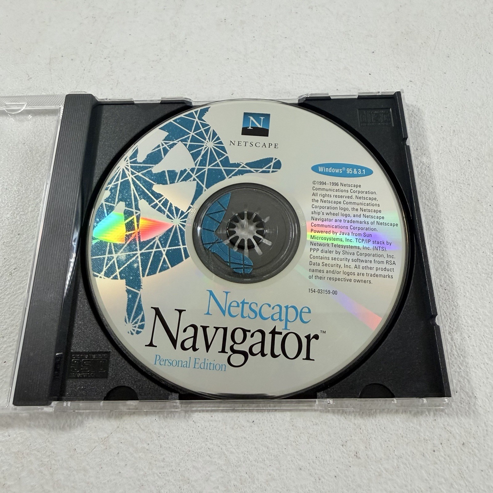 Netscape Navigator Personal Edition Windows 95 3.1 Vintage Software Disc Only