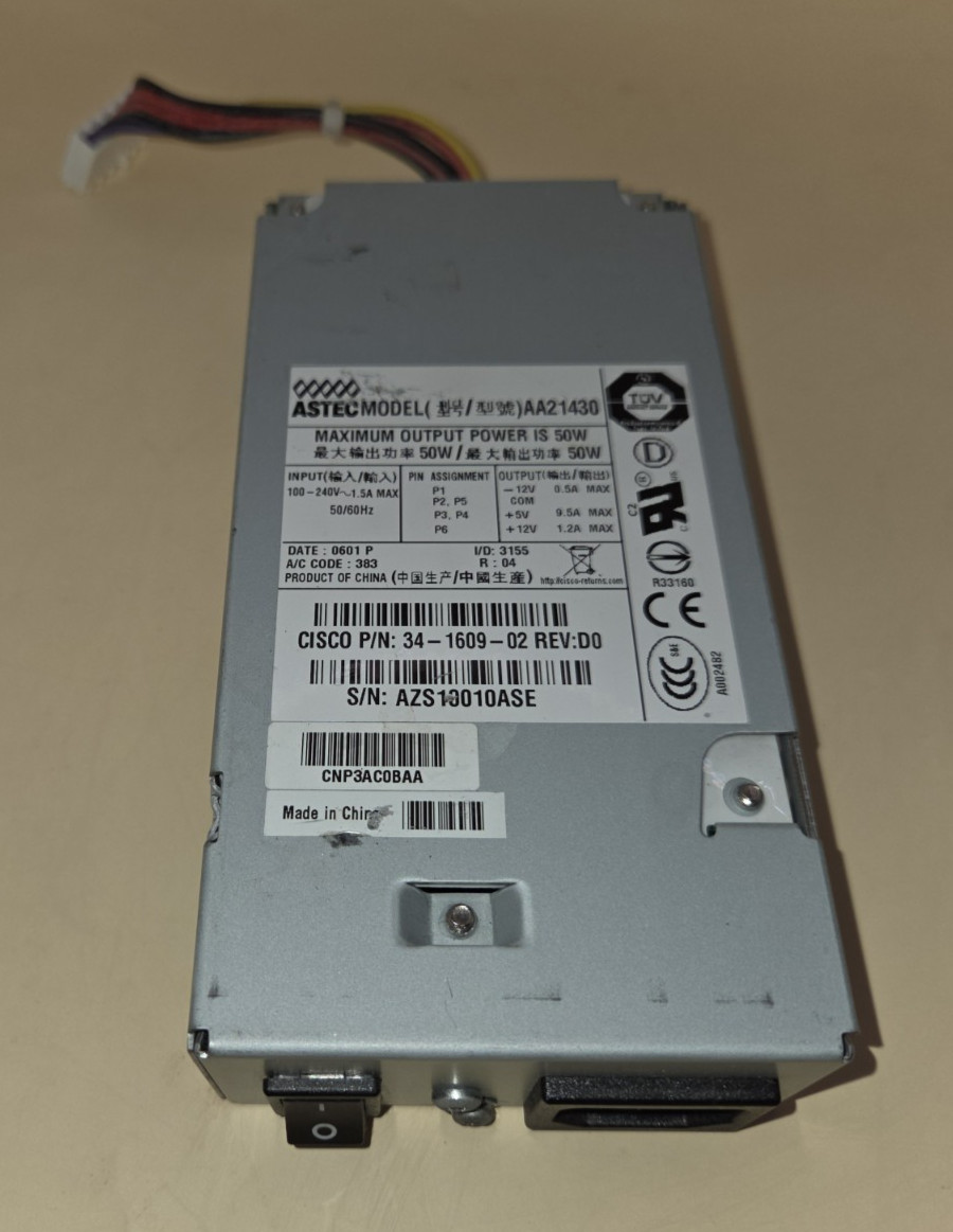 ASTEC AA21430 341-0182-01 34-1609-02 POWER SUPPLY USED & TESTED