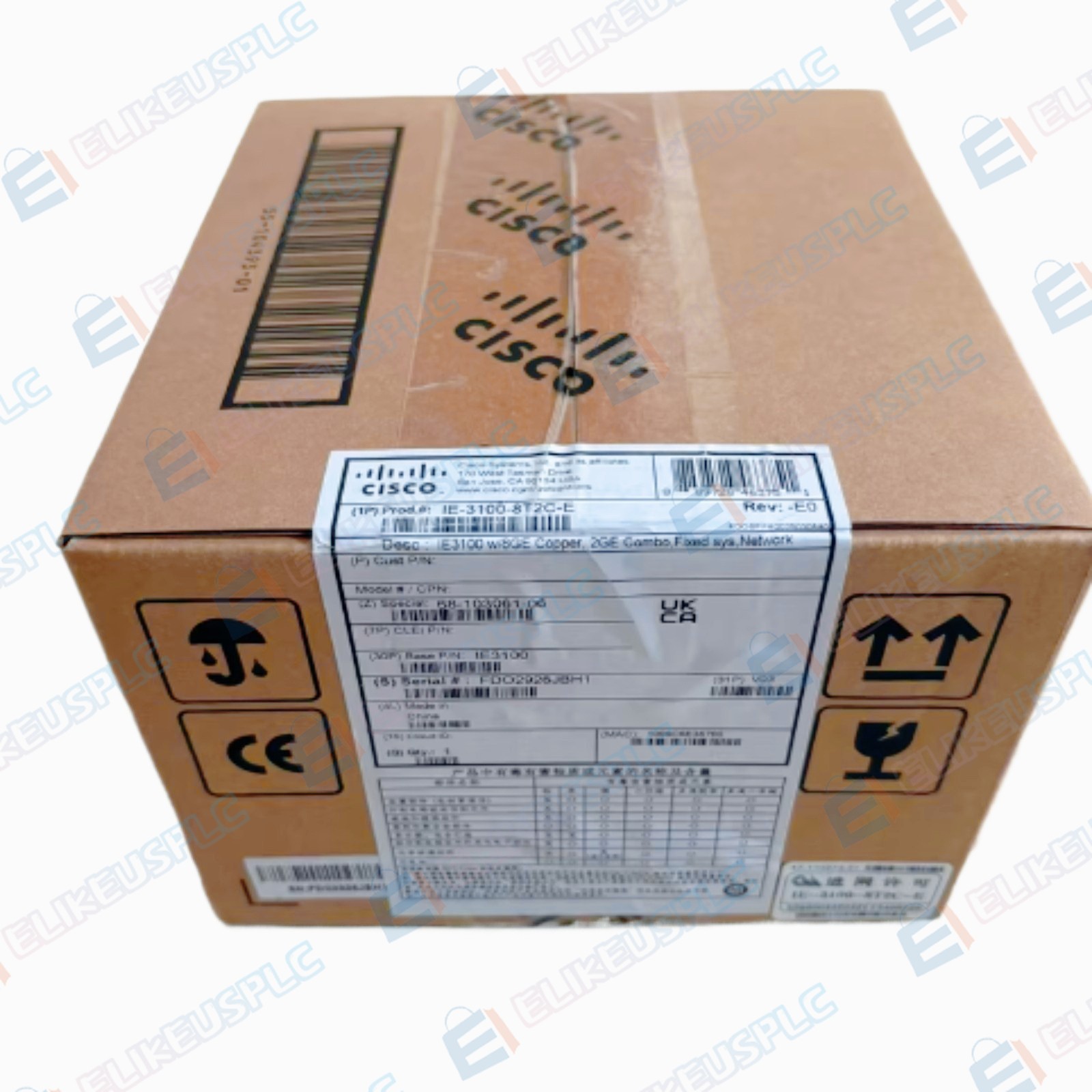 Cisco Systems IE-3100-8T2C-E IE3100 with 8GE Copper 2GE Combo New Sealed MMD0