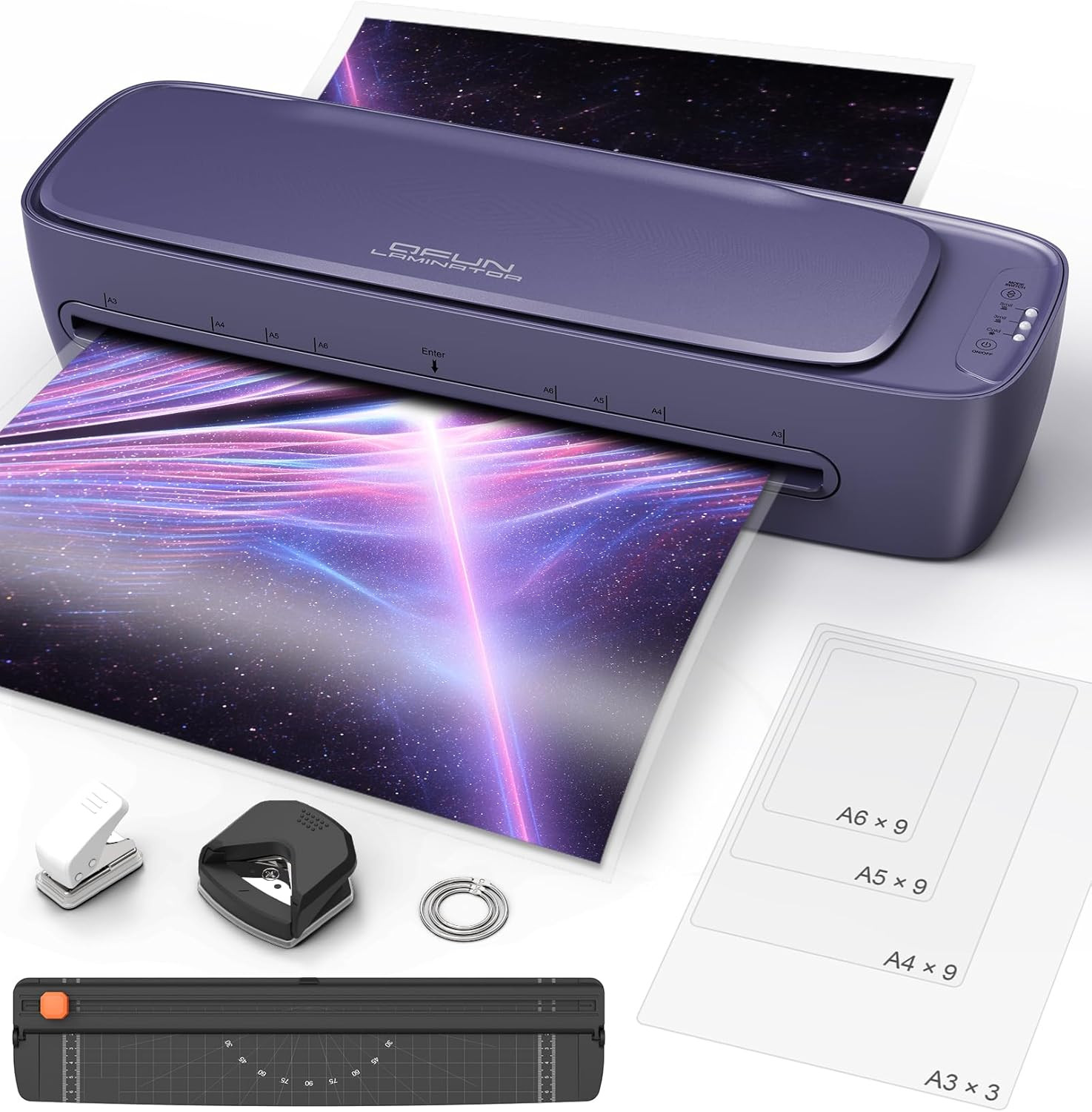 13-Inch Thermal & Cold Laminator Machine 11X17 with Laminating Sheets