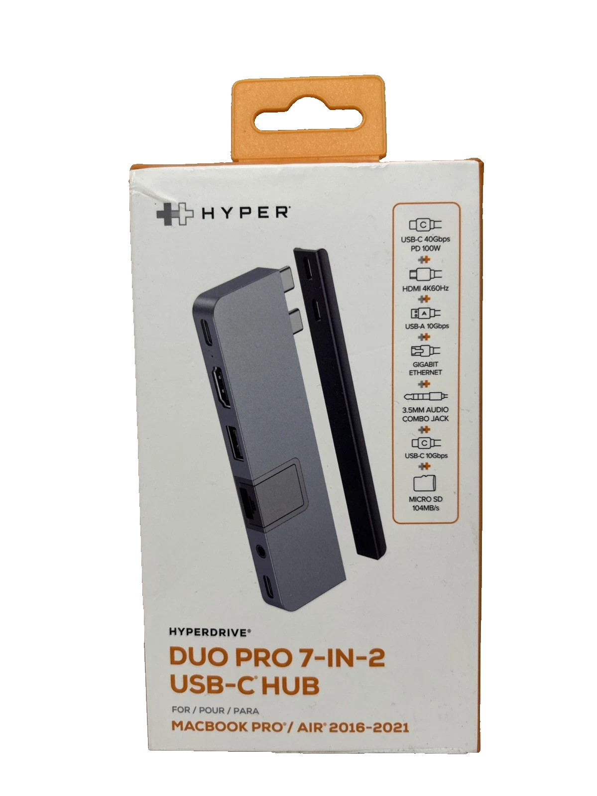 Hyper HYPERDRIVE DUO PRO 7-in-2 USB-C Hub for Macbook Pro / Air