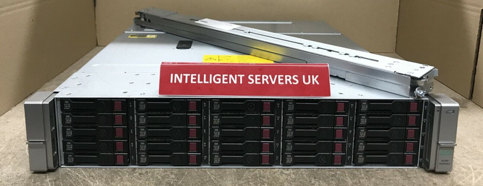 HPE D3700 48TB SAS SSD 25SFF 2U DAS Storage Solution - 3 Year Warranty