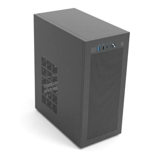 CUBIX M-ATX Micro-ATX Compact Desktop PC Case with 80mm Fan Black