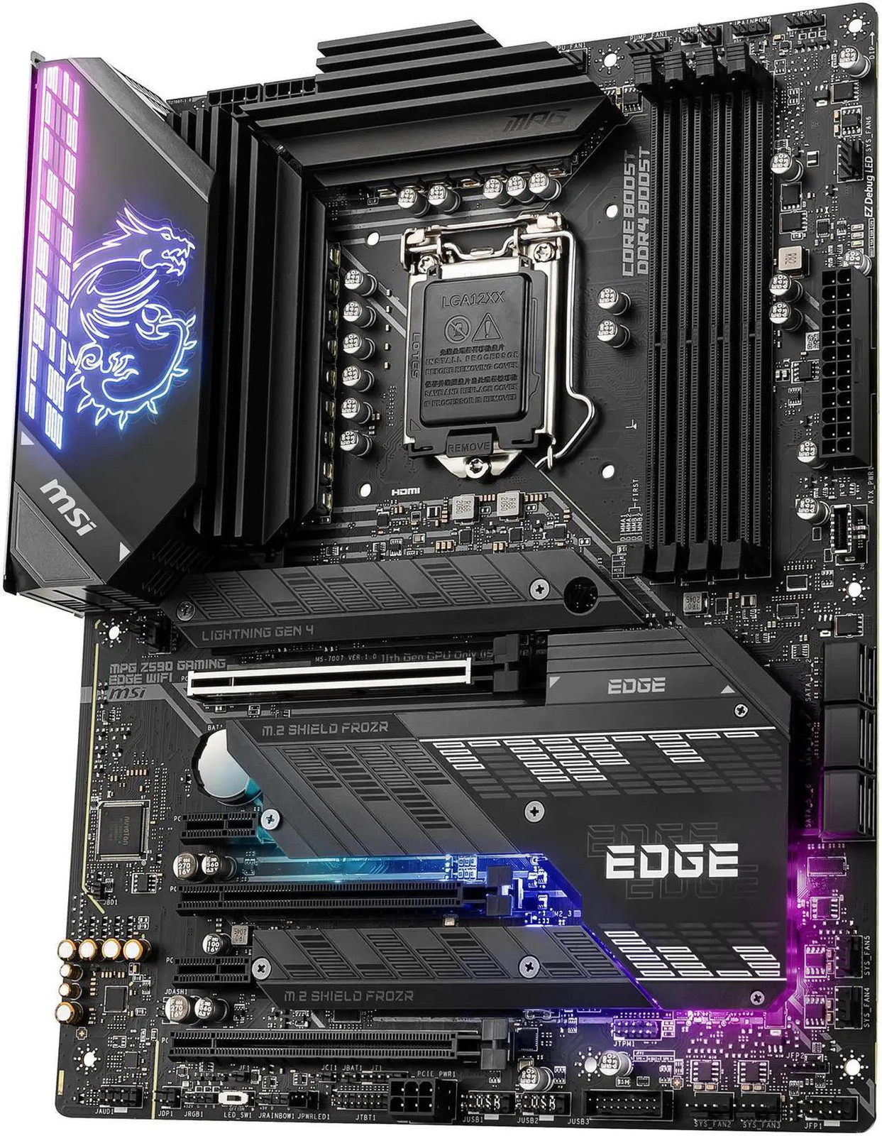 MSI MPG Z590 GAMING CARBON WIFI LGA 1200 Intel Z590 ATX Intel Motherboard
