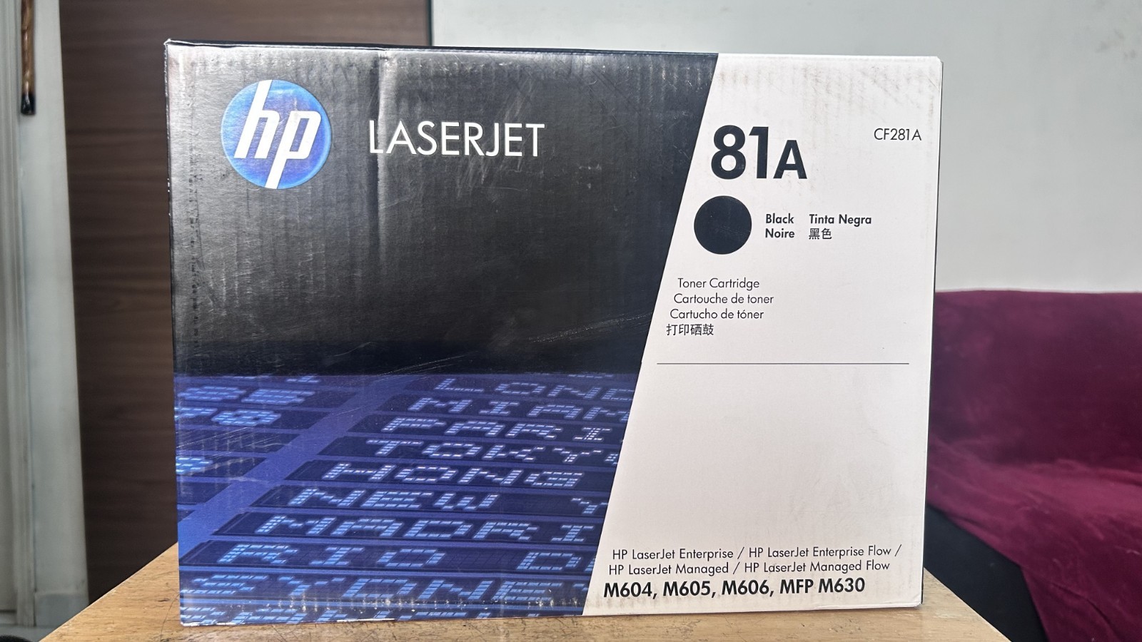 Genuine HP 81A CF281A Black Toner New Sealed Box LaserJet M604 M605 M606