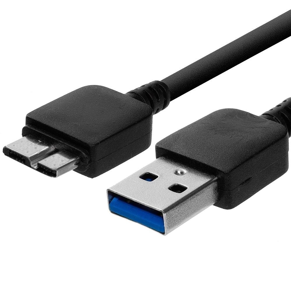 NiceTQ Replacement PC USB3.0 Data Sync Power Charger Cable for 3 feet, Black 
