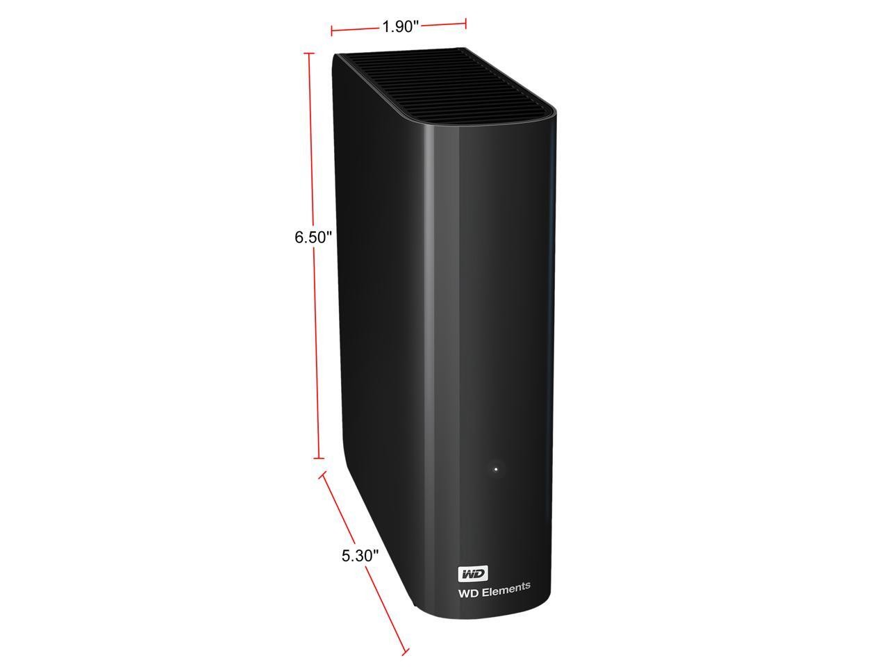 Elements 10TB USB 3.0 Desktop External Hard Drive WDBWLG0100HBK-NESN Black WD