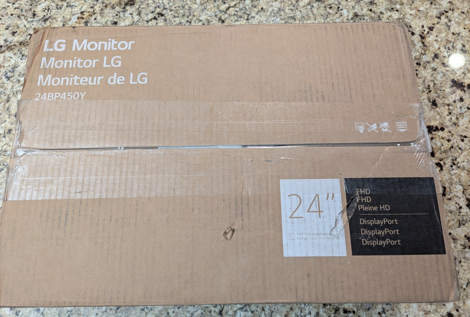 LG 24" Full HD IPS Computer Monitor 24BP450Y-I Black