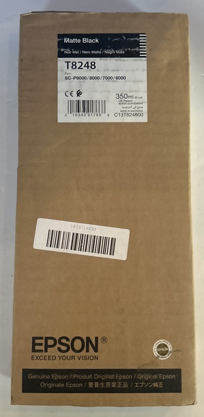 Genuine Epson T8248 Matte Black Ink 350ml SC-P9000/8000/7000/6000 EXP 2023 C