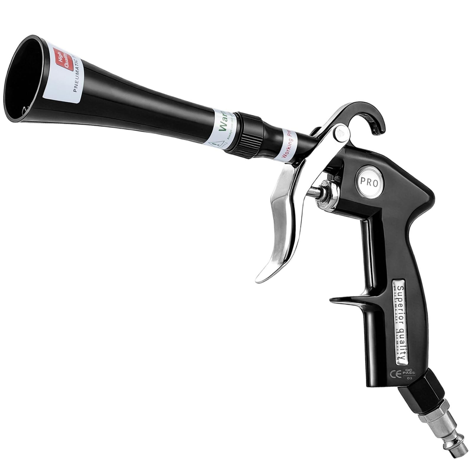 High Pressure Tornado Car Cleaning Gun – Detailing Air with Brass Black